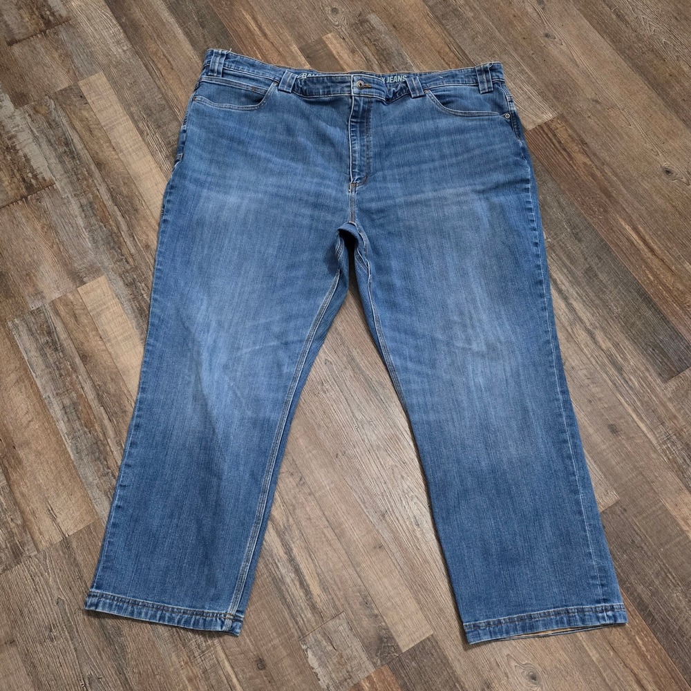 Duluth Trading Co Ballroom Double Flex Jeans Mens 48x28 Blue Relaxed Workwear